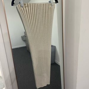 Midi stretchy ribbed Zara pencil skirt